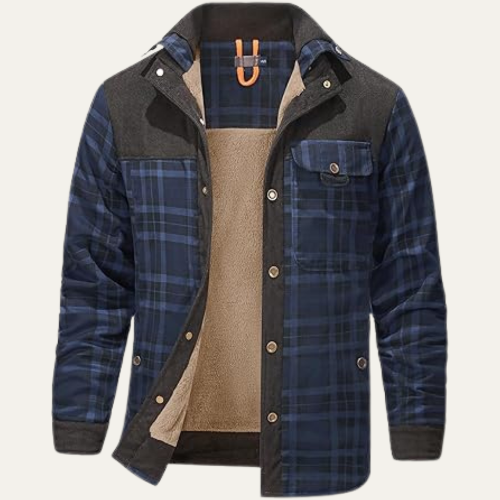 The Procida Outdoor Sherpa Lined Flannel Shirt Men’s Jacket