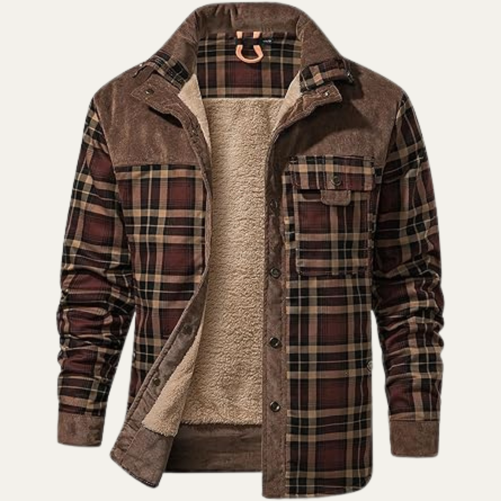 The Procida Outdoor Sherpa Lined Flannel Shirt Men’s Jacket