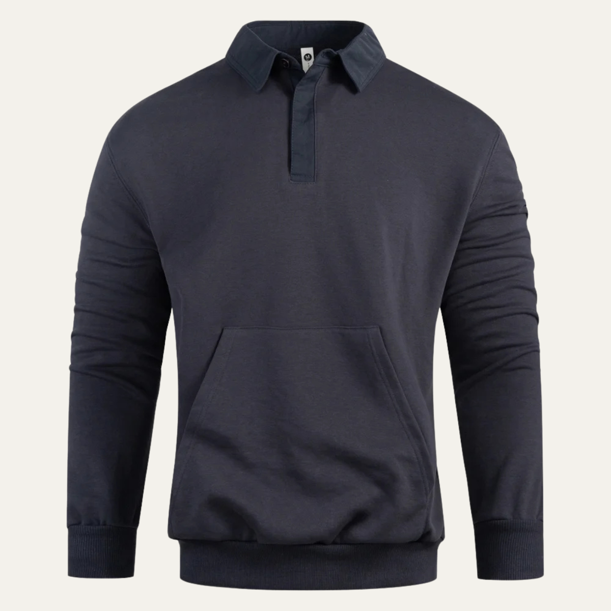 The Ayr Men's Casual Polo Jumper with Front Pocket