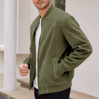 The SoHo Casual Vintage Suede Bomber Jacket for Men
