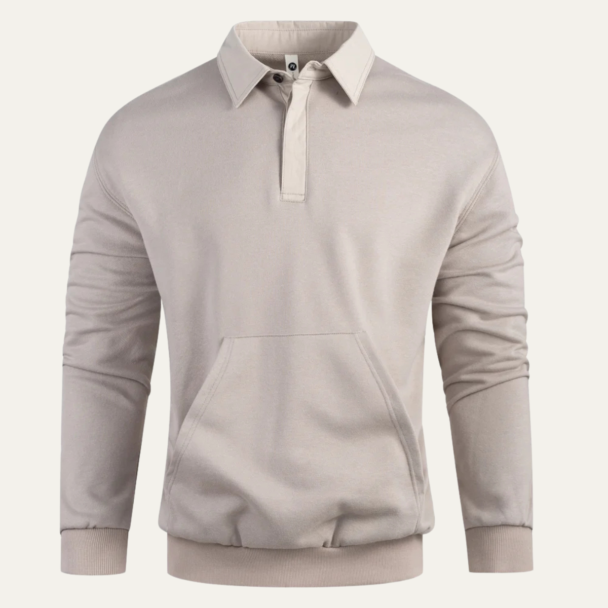 The Ayr Men's Casual Polo Jumper with Front Pocket