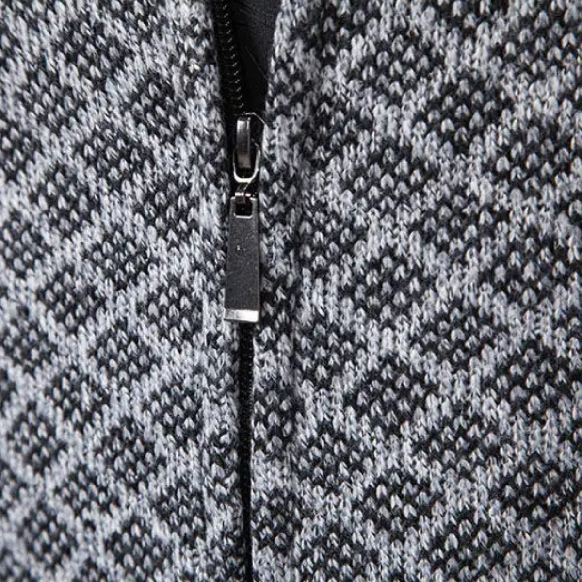 The Bibbona Knitted Diamond Pattern Zip Up Men’s Cardigan