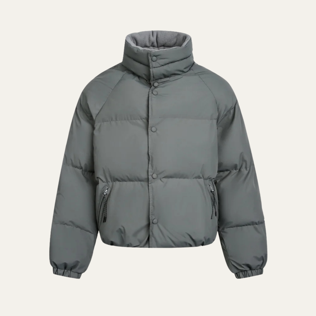 The Bressanone Men’s Winter Warm Puffer Jacket with Stand Collar