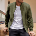 The SoHo Casual Vintage Suede Bomber Jacket for Men