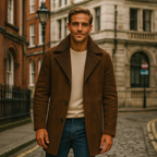 The Aspen Shearling Coat – Men’s Classic Winter Overcoat