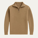 The Merino Knitted Quarter Zip Jumper