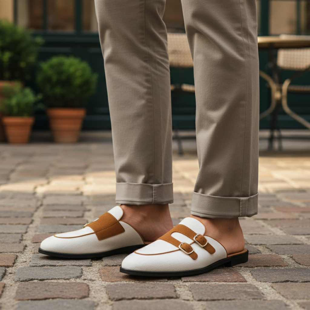 The Henley Mule – Men's Slip On Loafers in Canvas