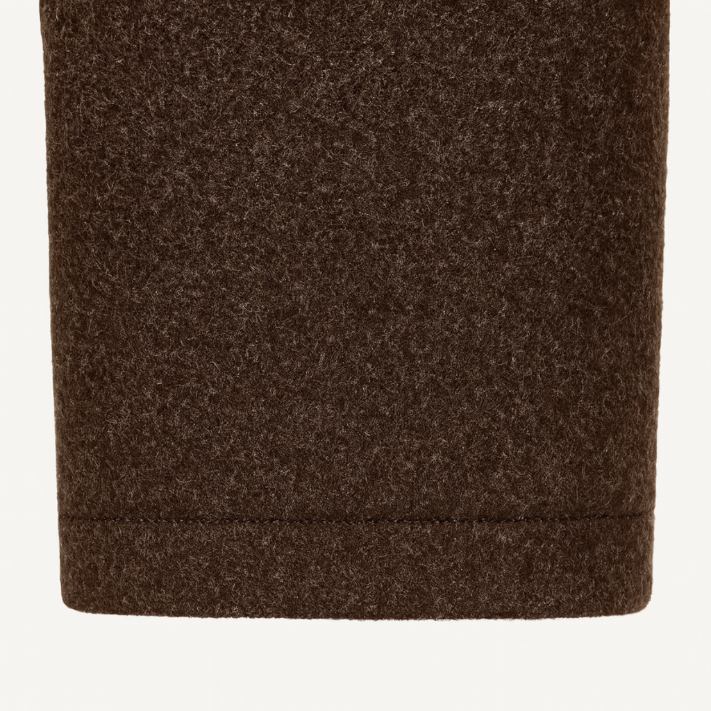 The Aldeburgh Men's Wool Coat with Blend Button Up and Warm Lining