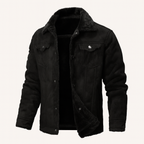 The Quebec Fleece Lined Suede Leather Jacket for Men
