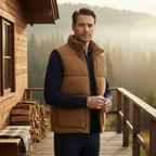 The Penzance Men's Corduroy Lighweight Quilted Gilet
