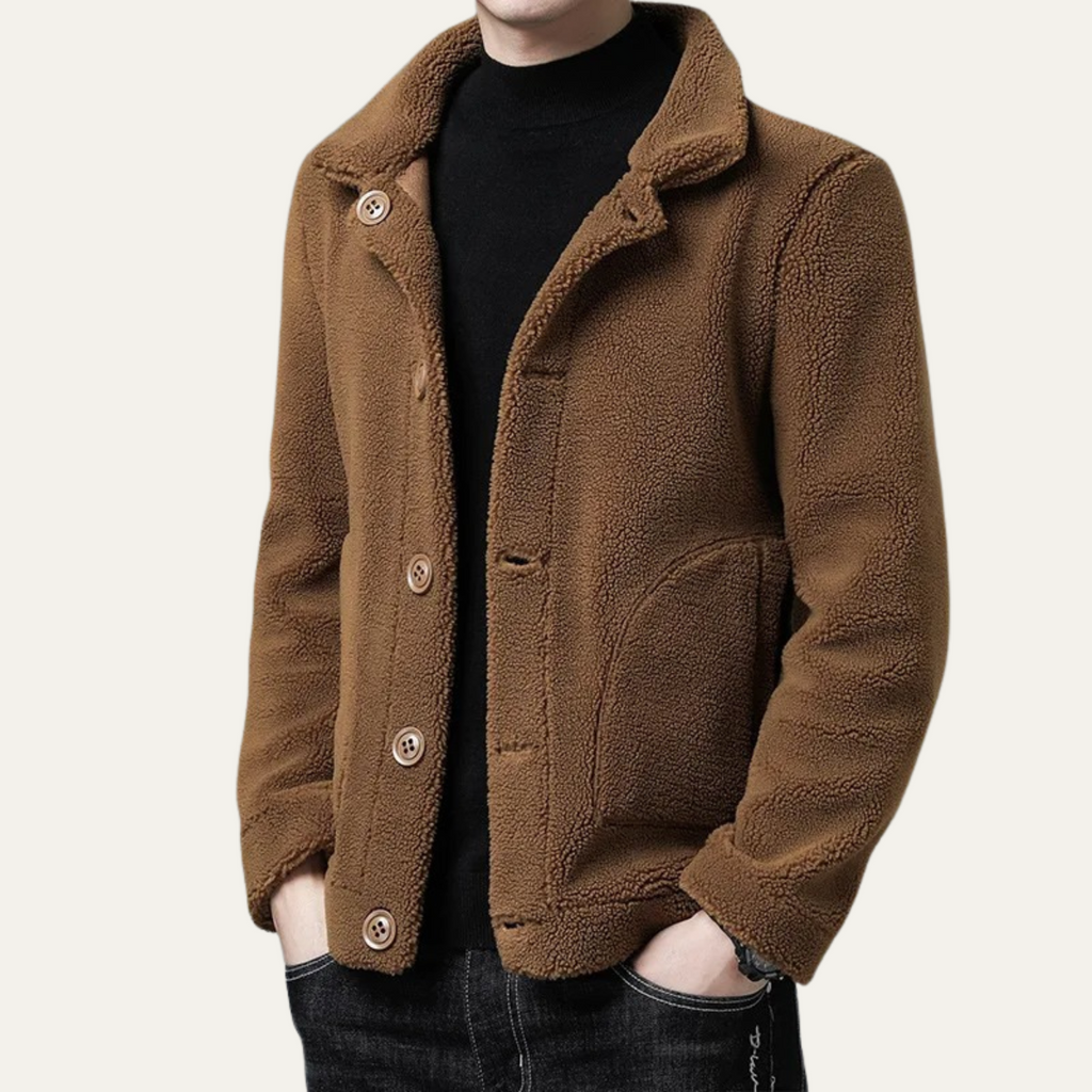 The Brecon Warm Winter Fleece Men's Jacket with Pockets
