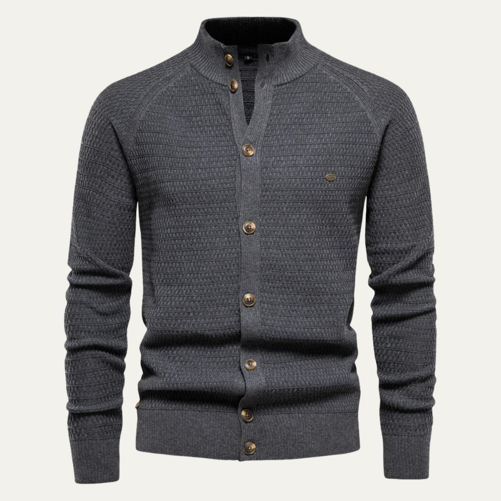 The Caernarfon Casual Button Up Knitted Men's Cardigan