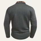 The Monopoli Men’s Casual Waffle Knit Polo Jumper