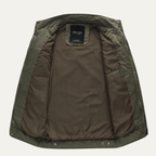 The Capri Men’s Military Collar Stand Cargo Jacket