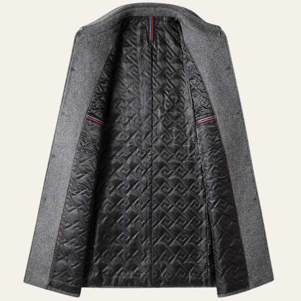 The Alderney Elegant Warm Long Wool Blend Men's Coat