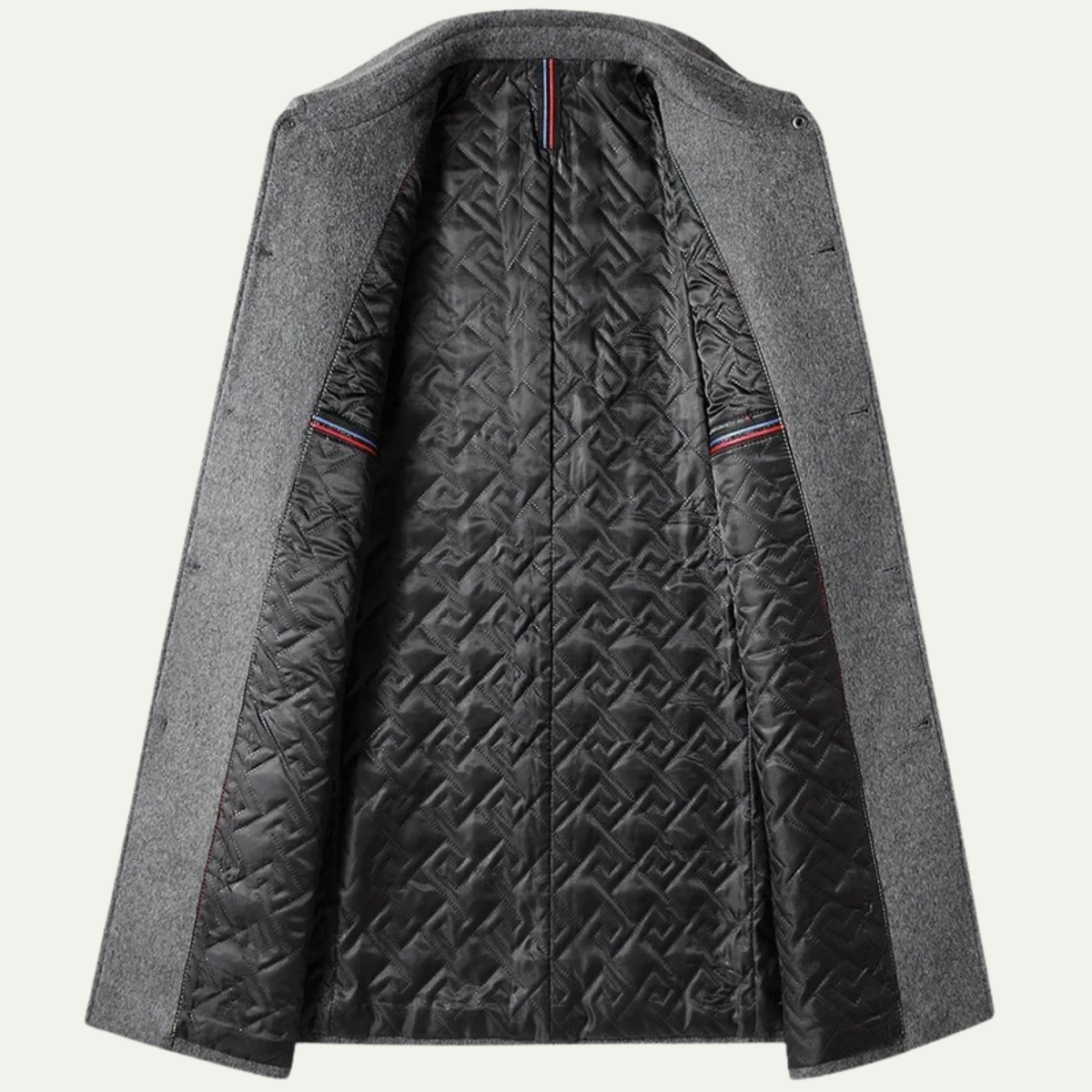 The Alderney Elegant Warm Long Wool Blend Men's Coat