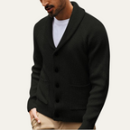 The Pembroke Men's Shawl Collar Button Up Knit Cardigan