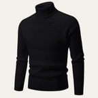 The Murano Textured Slim Fit Wool Knit Turtleneck Men’s Jumper