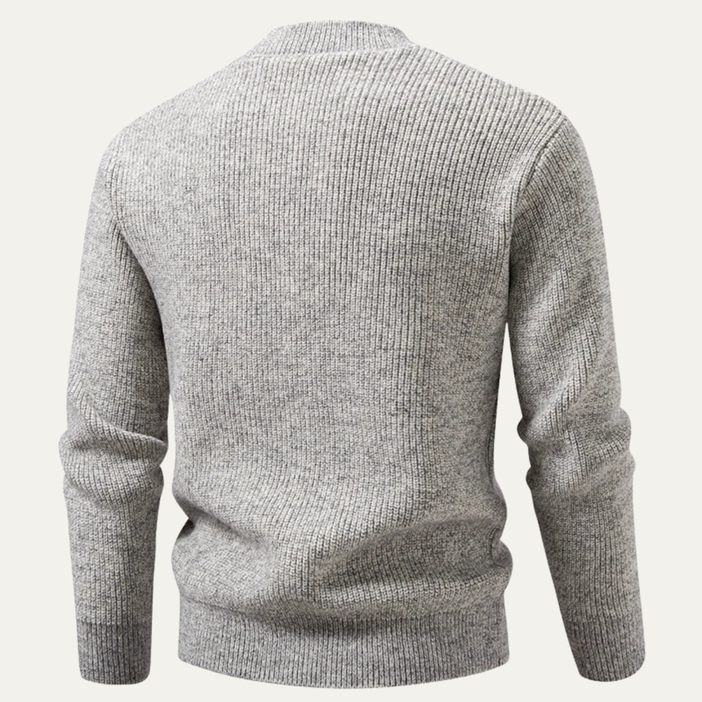 The Asciano Winter Warm Henley Knit Men’s Jumper