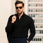 The Merino Knitted Quarter Zip Jumper
