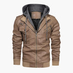 The Palermo Leather Bomber Jacket – Men’s Hooded Classic Style