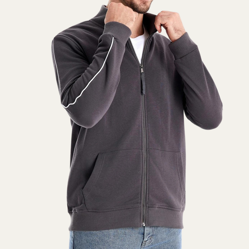 The Oxford Men’s Casual Lightweight Zip Up Jacket