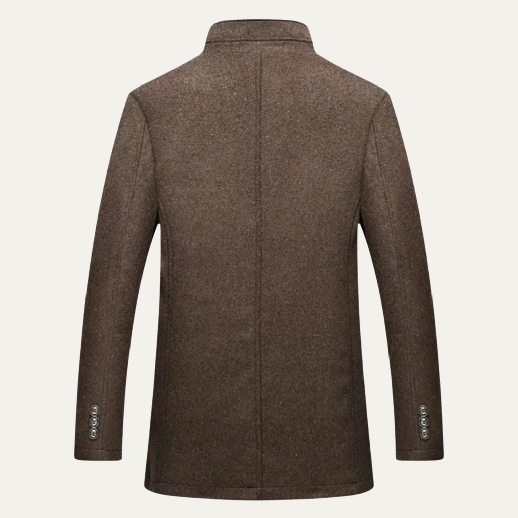 The Broadway Men's Wool Blend Classic Trench Coat