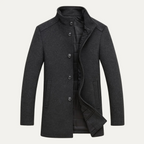 The Broadway Men's Wool Blend Classic Trench Coat