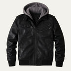 The Palermo Leather Bomber Jacket – Men’s Hooded Classic Style