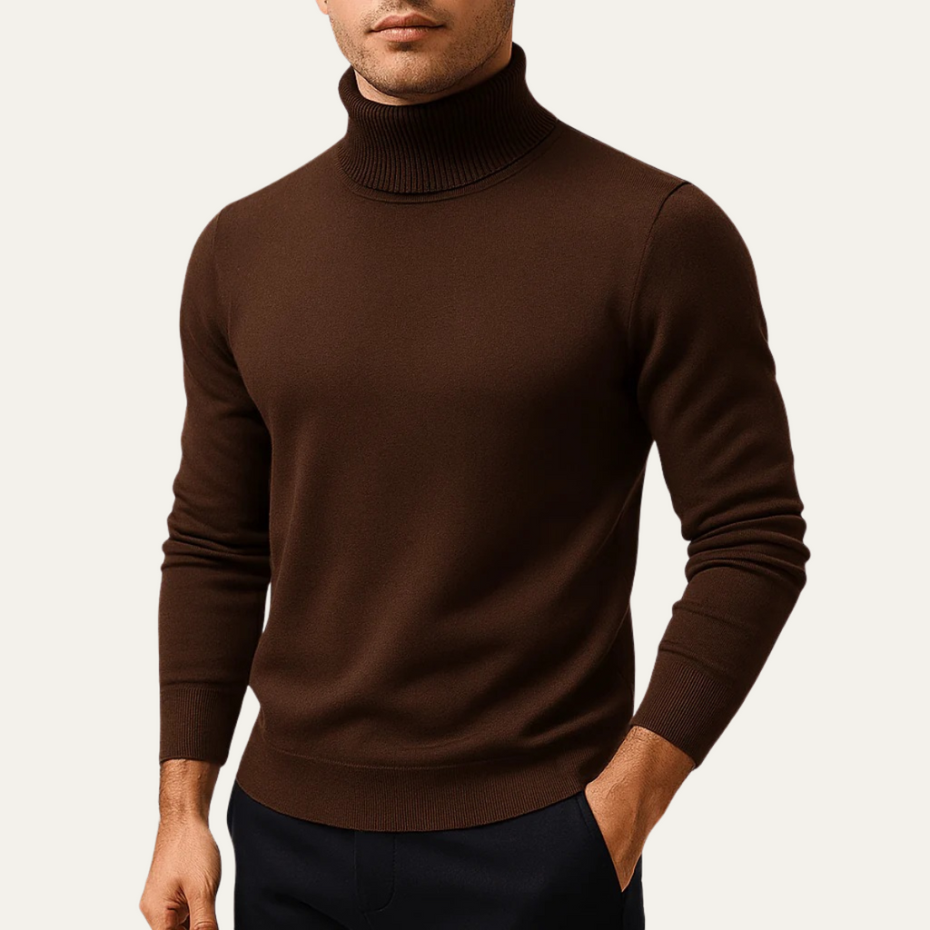 The Banbury Men's Classic Turtleneck Knit Sweater
