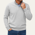 The Kidlington Men's Quarter Zip Lightweight Knit Jumper