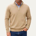The Kidlington Men's Quarter Zip Lightweight Knit Jumper