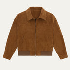 The Madrid Suede Leather Jacket – Men’s Classic Bomber Style
