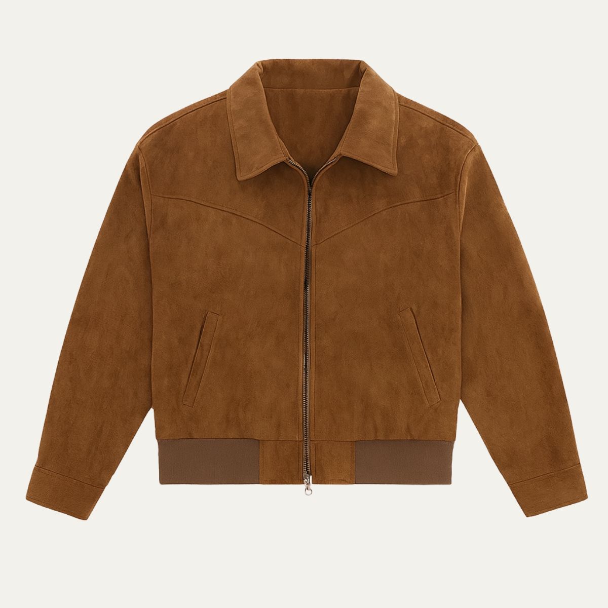 The Madrid Suede Leather Jacket – Men’s Classic Bomber Style
