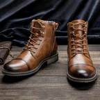 The Manchester Men's Vintage Leather Ankle Boots