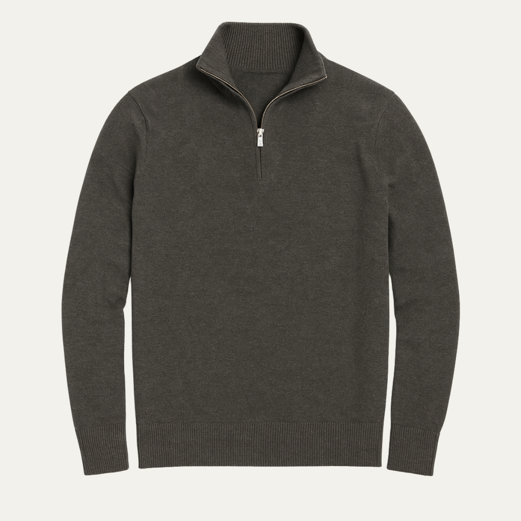 The Kidlington Men's Quarter Zip Lightweight Knit Jumper
