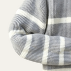 The Woodstock Men's Half Zip Striped Knit Jumper