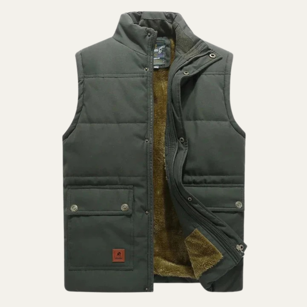 The Aspen Men's Warm Modern Fleece Lined Winter Gilet