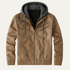 The Palermo Leather Bomber Jacket – Men’s Hooded Classic Style