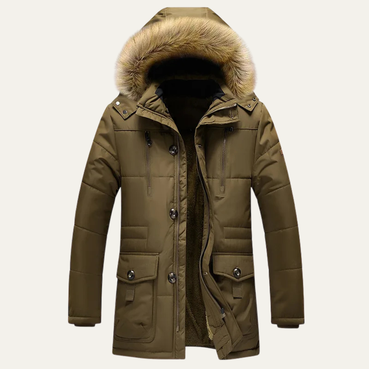 The Wandsworth Winter Fur Hooded Parka Men's Jacket