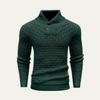 The Brighton Men’s Chunky Knit Jumper with Buttons