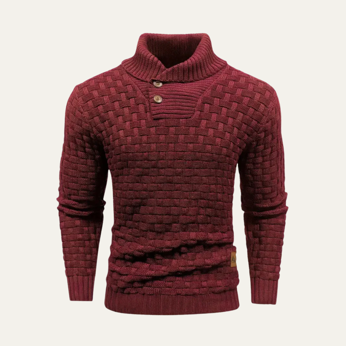 The Brighton Men’s Chunky Knit Jumper with Buttons
