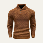 The Brighton Men’s Chunky Knit Jumper with Buttons