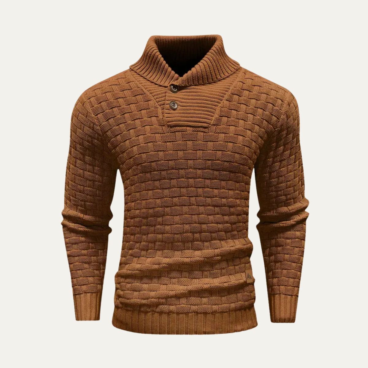 The Brighton Men’s Chunky Knit Jumper with Buttons