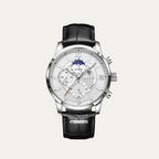 The Geneva Men's Luxury Quartz Chronograph Watch – Premium Leather Strap