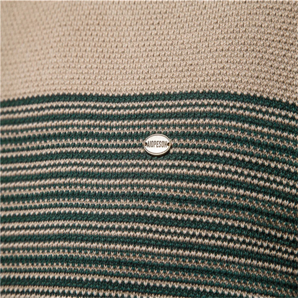 The Wembley Men’s Casual Crew Neck Striped Jumper