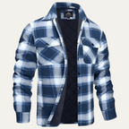 The Monmouth Men's Flannel Check Plaid Jacket