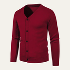 The Cheltenham V Neck Lightweight Button Men’s Cardigan