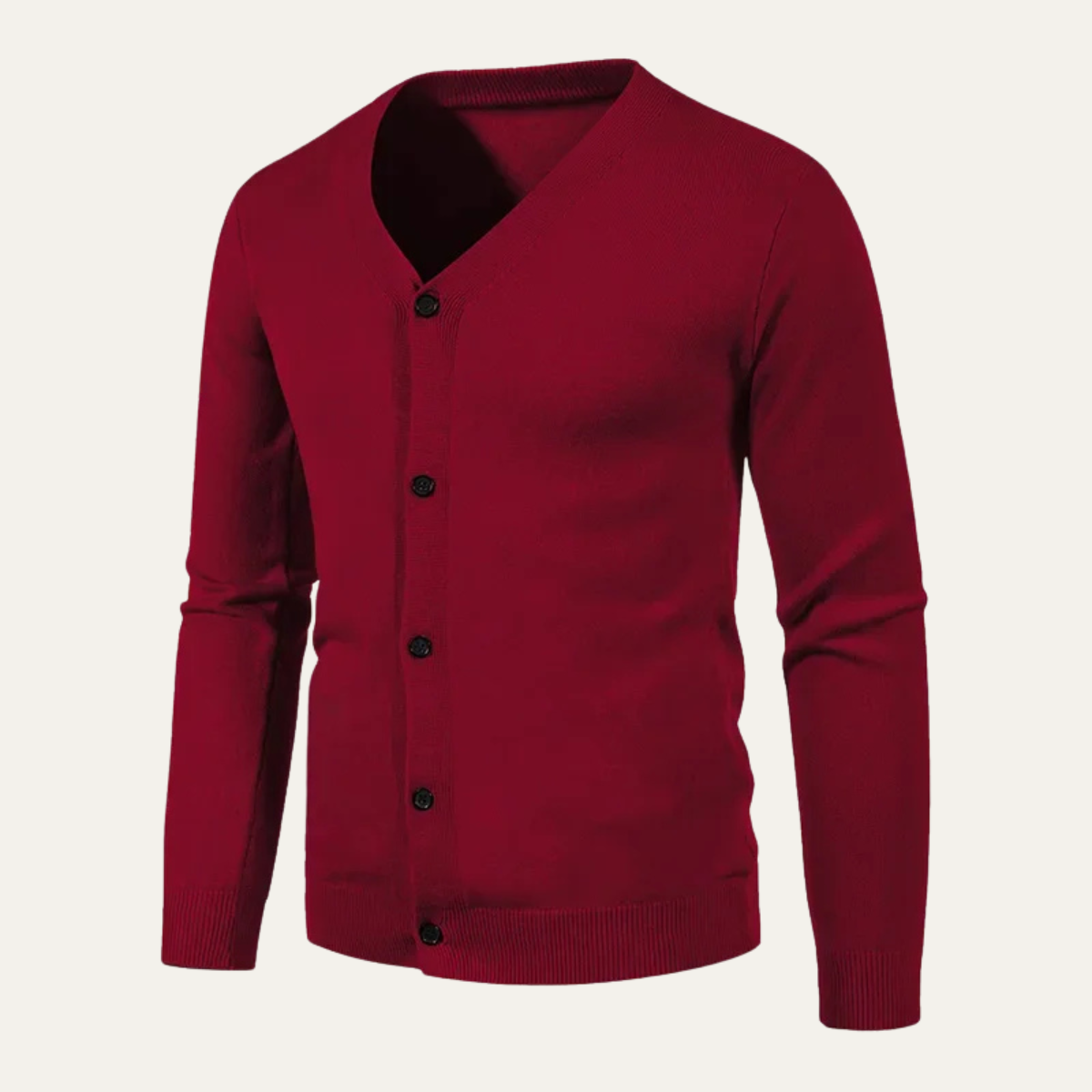 The Cheltenham V Neck Lightweight Button Men’s Cardigan