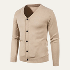 The Cheltenham V Neck Lightweight Button Men’s Cardigan